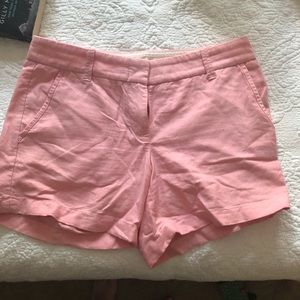 j crew salmon shorts size 2